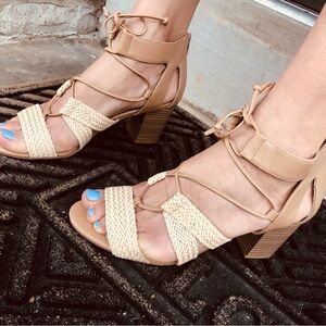 Tan Strappy Women's Sandals